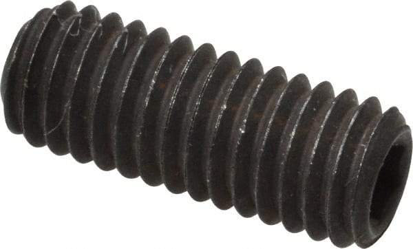 Value Collection - #10-32 UNF, 1/2" OAL, Cup Point Set Screw - Grade 8 Alloy Steel, 3/32" Key - USA Tool & Supply