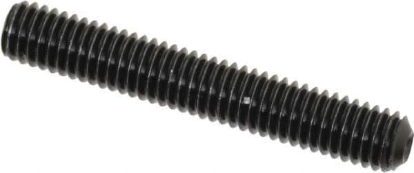 Value Collection - #10-32 UNF, 1-1/4" OAL, Cup Point Set Screw - Grade 8 Alloy Steel, 3/32" Key - USA Tool & Supply