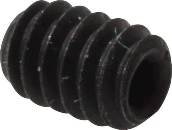 Value Collection - #2-56 UNC, 1/8" OAL, Cup Point Set Screw - Grade 8 Alloy Steel, 0.035" Key - USA Tool & Supply