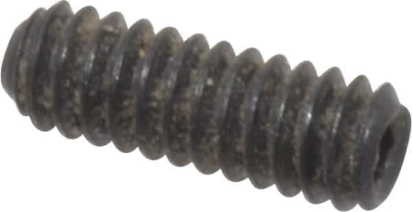 Value Collection - #2-56 UNC, 1/4" OAL, Cup Point Set Screw - Grade 8 Alloy Steel, 0.035" Key - USA Tool & Supply