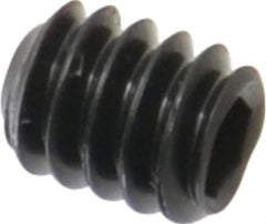 Value Collection - #3-48 UNC, 1/8" OAL, Cup Point Set Screw - Grade 8 Alloy Steel, 0.05" Key - USA Tool & Supply