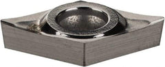 Seco - DCGT21.51 AL Grade KX Carbide Turning Insert - Uncoated, 55° Diamond, 1/4" Inscr Circle, 3/32" Thick, 1/64" Corner Radius - USA Tool & Supply