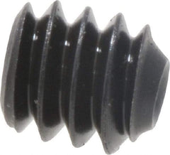 Value Collection - #4-40 UNC, 1/8" OAL, Cup Point Set Screw - Grade 8 Alloy Steel, 0.05" Key - USA Tool & Supply