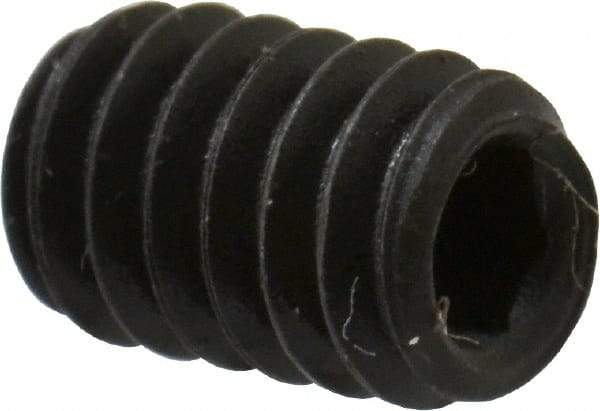 Value Collection - #5-40 UNC, 3/16" OAL, Cup Point Set Screw - Grade 8 Alloy Steel, 1/16" Key - USA Tool & Supply