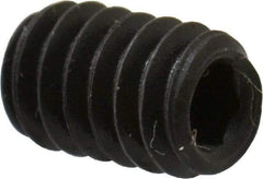 Value Collection - #5-40 UNC, 3/16" OAL, Cup Point Set Screw - Grade 8 Alloy Steel, 1/16" Key - USA Tool & Supply