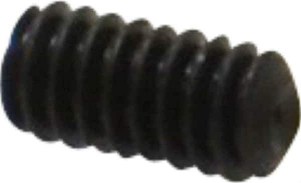 Value Collection - #5-40 UNC, 1/4" OAL, Cup Point Set Screw - Grade 8 Alloy Steel, 1/16" Key - USA Tool & Supply