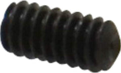 Value Collection - #5-40 UNC, 1/4" OAL, Cup Point Set Screw - Grade 8 Alloy Steel, 1/16" Key - USA Tool & Supply
