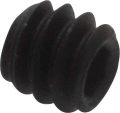 Value Collection - #6-32 UNC, 1/8" OAL, Cup Point Set Screw - Grade 8 Alloy Steel, 1/16" Key - USA Tool & Supply