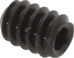 Value Collection - #6-32 UNC, 3/16" OAL, Cup Point Set Screw - Grade 8 Alloy Steel, 1/16" Key - USA Tool & Supply