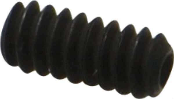 Value Collection - #6-32 UNC, 5/16" OAL, Cup Point Set Screw - Grade 8 Alloy Steel, 1/16" Key - USA Tool & Supply