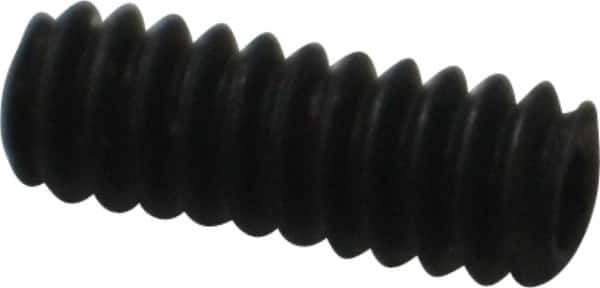 Value Collection - #6-32 UNC, 3/8" OAL, Cup Point Set Screw - Grade 8 Alloy Steel, 1/16" Key - USA Tool & Supply
