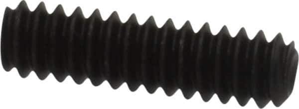 Value Collection - #6-32 UNC, 1/2" OAL, Cup Point Set Screw - Grade 8 Alloy Steel, 1/16" Key - USA Tool & Supply