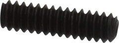 Value Collection - #6-32 UNC, 1/2" OAL, Cup Point Set Screw - Grade 8 Alloy Steel, 1/16" Key - USA Tool & Supply
