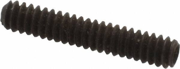 Value Collection - #6-32 UNC, 3/4" OAL, Cup Point Set Screw - Grade 8 Alloy Steel, 1/16" Key - USA Tool & Supply