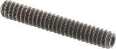 Value Collection - #6-32 UNC, 7/8" OAL, Cup Point Set Screw - Grade 8 Alloy Steel, 1/16" Key - USA Tool & Supply