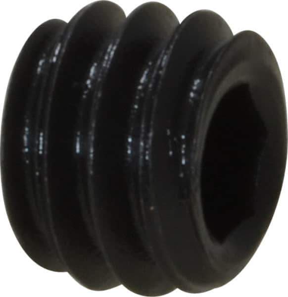 Value Collection - #8-32 UNC, 1/8" OAL, Cup Point Set Screw - Grade 8 Alloy Steel, 5/64" Key - USA Tool & Supply