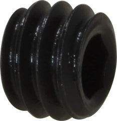 Value Collection - #8-32 UNC, 1/8" OAL, Cup Point Set Screw - Grade 8 Alloy Steel, 5/64" Key - USA Tool & Supply