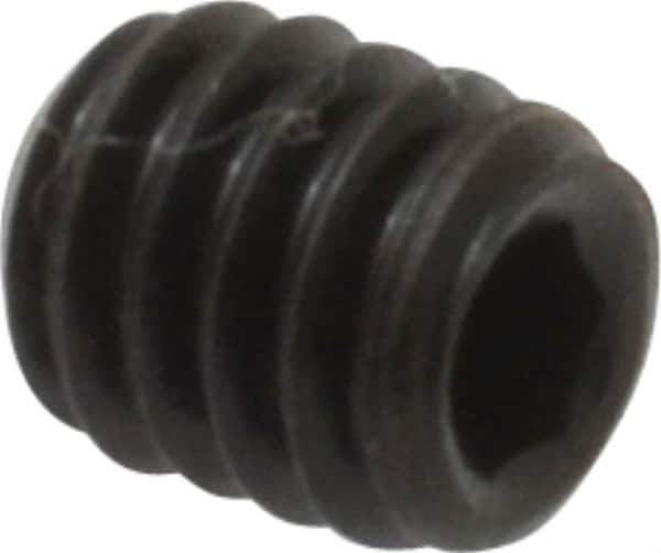 Value Collection - #8-32 UNC, 3/16" OAL, Cup Point Set Screw - Grade 8 Alloy Steel, 5/64" Key - USA Tool & Supply