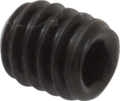 Value Collection - #8-32 UNC, 3/16" OAL, Cup Point Set Screw - Grade 8 Alloy Steel, 5/64" Key - USA Tool & Supply