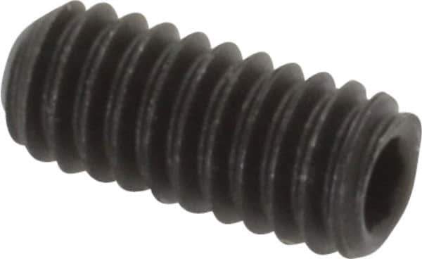 Value Collection - #8-32 UNC, 3/8" OAL, Cup Point Set Screw - Grade 8 Alloy Steel, 5/64" Key - USA Tool & Supply