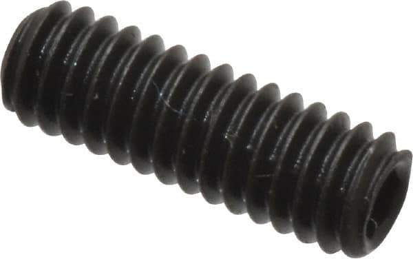 Value Collection - #8-32 UNC, 1/2" OAL, Cup Point Set Screw - Grade 8 Alloy Steel, 5/64" Key - USA Tool & Supply