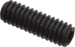 Value Collection - #8-32 UNC, 1/2" OAL, Cup Point Set Screw - Grade 8 Alloy Steel, 5/64" Key - USA Tool & Supply