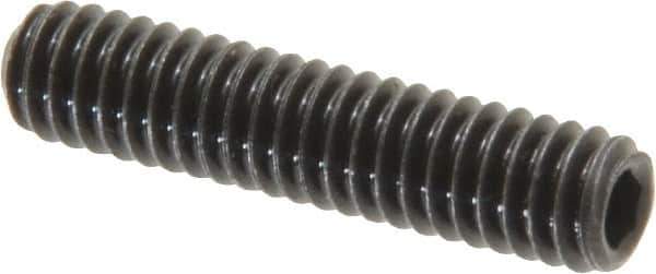 Value Collection - #8-32 UNC, 3/4" OAL, Cup Point Set Screw - Grade 8 Alloy Steel, 5/64" Key - USA Tool & Supply