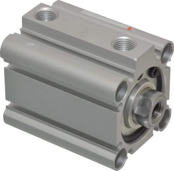 SMC PNEUMATICS - 1" Stroke x 1-1/4" Bore Double Acting Air Cylinder - 1/8 Port, 5/16-24 Rod Thread, 145 Max psi, 15 to 160°F - USA Tool & Supply