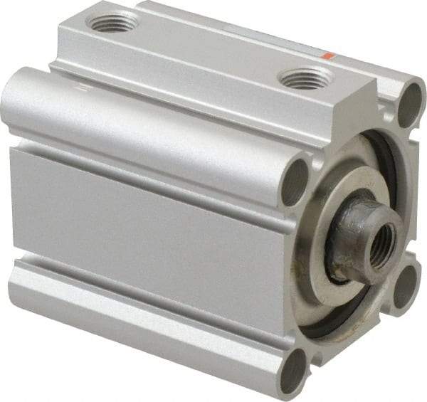 SMC PNEUMATICS - 1" Stroke x 1-1/2" Bore Double Acting Air Cylinder - 1/8 Port, 3/8-24 Rod Thread, 145 Max psi, 15 to 160°F - USA Tool & Supply