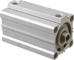 SMC PNEUMATICS - 2-15/16" Stroke x 2" Bore Double Acting Air Cylinder - 1/4 Port, 1/2-20 Rod Thread, 145 Max psi, 15 to 160°F - USA Tool & Supply