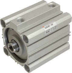 SMC PNEUMATICS - 1-15/16" Stroke x 2-1/2" Bore Double Acting Air Cylinder - 1/4 Port, 1/2-20 Rod Thread, 145 Max psi, 15 to 160°F - USA Tool & Supply