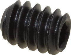 Value Collection - #10-24 UNC, 1/4" OAL, Cup Point Set Screw - Grade 8 Alloy Steel, 3/32" Key - USA Tool & Supply