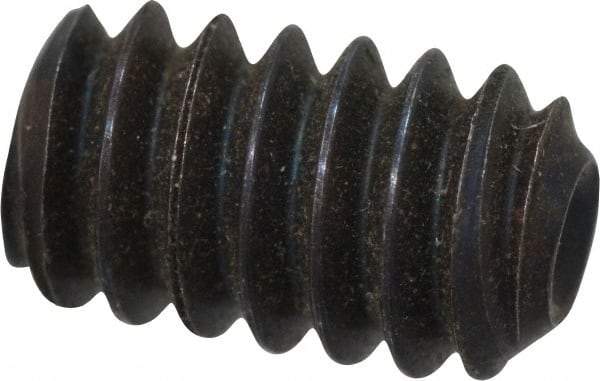 Value Collection - #10-24 UNC, 5/16" OAL, Cup Point Set Screw - Grade 8 Alloy Steel, 3/32" Key - USA Tool & Supply