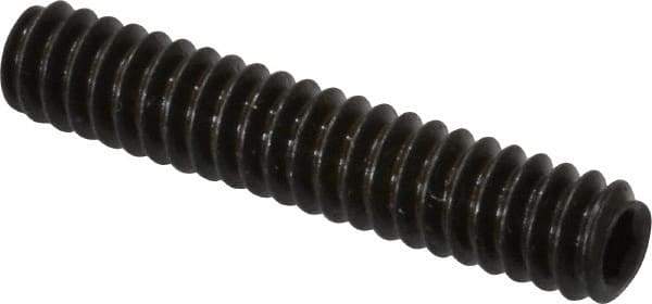 Value Collection - #10-24 UNC, 1" OAL, Cup Point Set Screw - Grade 8 Alloy Steel, 3/32" Key - USA Tool & Supply