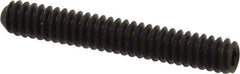 Value Collection - #10-24 UNC, 1-1/4" OAL, Cup Point Set Screw - Grade 8 Alloy Steel, 3/32" Key - USA Tool & Supply