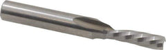 Onsrud - 3/16" Cutting Diam x 5/8" Length of Cut, 1 Flute, Downcut Spiral Router Bit - Uncoated, Right Hand Cut, Solid Carbide, 2" OAL x 1/4" Shank Diam, Single Edge, 21° Helix Angle - USA Tool & Supply