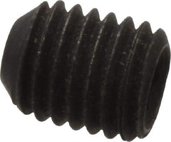 Value Collection - 1/4-28 UNF, 5/16" OAL, Cup Point Set Screw - Grade 8 Alloy Steel, 1/8" Key - USA Tool & Supply