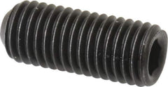 Value Collection - 1/4-28 UNF, 5/8" OAL, Cup Point Set Screw - Grade 8 Alloy Steel, 1/8" Key - USA Tool & Supply