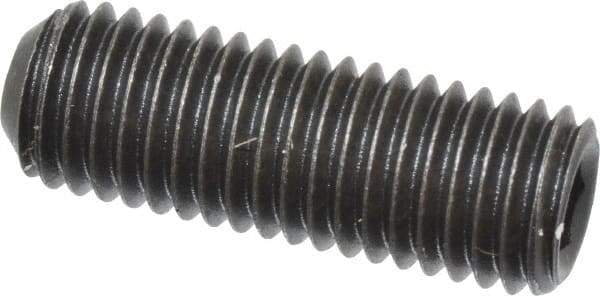 Value Collection - 1/4-28 UNF, 3/4" OAL, Cup Point Set Screw - Grade 8 Alloy Steel, 1/8" Key - USA Tool & Supply