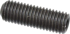 Value Collection - 1/4-28 UNF, 3/4" OAL, Cup Point Set Screw - Grade 8 Alloy Steel, 1/8" Key - USA Tool & Supply