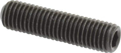 Value Collection - 1/4-28 UNF, 1" OAL, Cup Point Set Screw - Grade 8 Alloy Steel, 1/8" Key - USA Tool & Supply