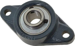 Value Collection - 3/4" ID, 2-3/8" OAW x 4-7/16" OAL x 2-3/8" OAH 2-Bolt High Temperature Flange Bearing - 1,650 Lb Static Cap, 2,830 Lb Dyn Cap, 3.531" Btw Mnt Hole Ctrs, 19/32" Base-to-Ctr Ht, Cast Iron - USA Tool & Supply