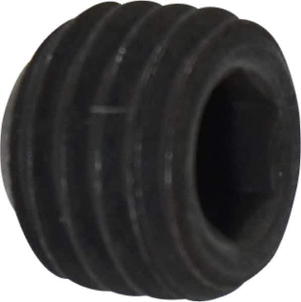 Value Collection - 5/16-24 UNF, 1/4" OAL, Cup Point Set Screw - Grade 8 Alloy Steel, 5/32" Key - USA Tool & Supply
