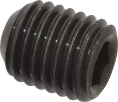 Value Collection - 5/16-24 UNF, 3/8" OAL, Cup Point Set Screw - Grade 8 Alloy Steel, 5/32" Key - USA Tool & Supply