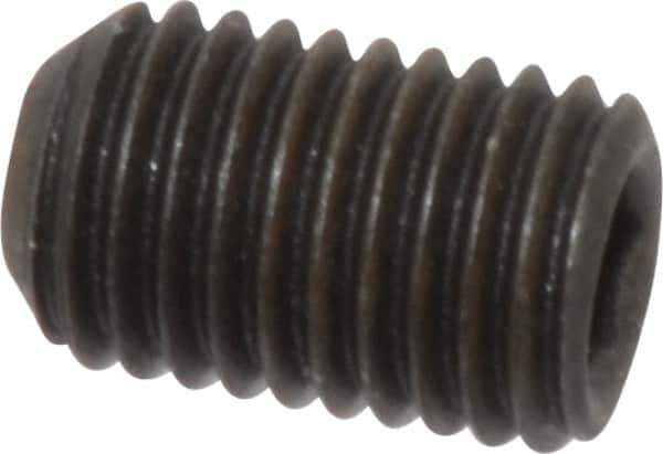 Value Collection - 5/16-24 UNF, 1/2" OAL, Cup Point Set Screw - Grade 8 Alloy Steel, 5/32" Key - USA Tool & Supply