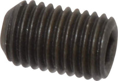 Value Collection - 5/16-24 UNF, 1/2" OAL, Cup Point Set Screw - Grade 8 Alloy Steel, 5/32" Key - USA Tool & Supply