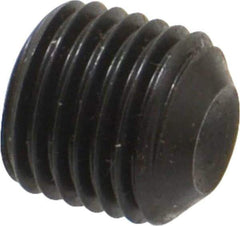 Value Collection - 3/8-24 UNF, 3/8" OAL, Cup Point Set Screw - Grade 8 Alloy Steel, 3/16" Key - USA Tool & Supply