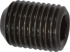 Value Collection - 3/8-24 UNF, 1/2" OAL, Cup Point Set Screw - Grade 8 Alloy Steel, 3/16" Key - USA Tool & Supply