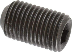 Value Collection - 3/8-24 UNF, 5/8" OAL, Cup Point Set Screw - Grade 8 Alloy Steel, 3/16" Key - USA Tool & Supply