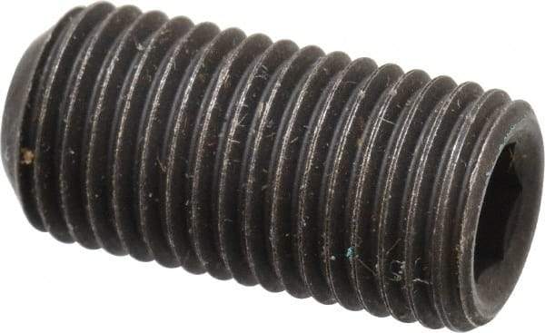 Value Collection - 3/8-24 UNF, 3/4" OAL, Cup Point Set Screw - Grade 8 Alloy Steel, 3/16" Key - USA Tool & Supply